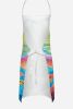 Boston Terrier Hippie Dawg Apron Cooking Kitchen Server Baking Crafts Gardening for Adult Women Men, Unisex, Large, Multicolor