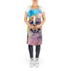 Poodle Hippie Dawg Apron Cooking Kitchen Server Baking Crafts Gardening for Adult Women Men, Unisex, Large, Multicolor