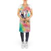 French Bulldog Hippie Dawg Apron Cooking Kitchen Server Baking Crafts Gardening for Adult Women Men, Unisex, Large, Multicolor